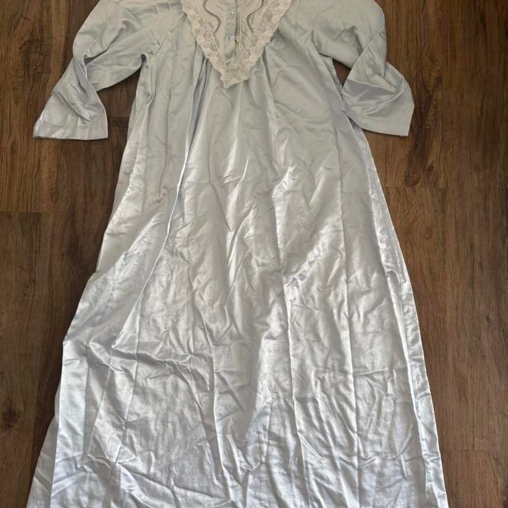 Vintage White silk maxi dress